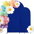 Set of 2 Stretchy Arch Backdrop Covers, Royal Blue, 6FT/7.2FT in Royal Blue