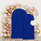 Set of 2 Stretchy Arch Backdrop Covers, Royal Blue, 6FT/7.2FT in Royal Blue, alternate view 5