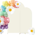 Set of 2 Wedding Stretchy Arch Backdrop Cover, Ivory,6FT/7.2FT in Ivory