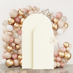 Set of 2 Wedding Stretchy Arch Backdrop Cover, Ivory,6FT/7.2FT in Ivory, alternate view 7