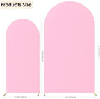 Set of 2 Wedding Stretchy Arch Backdrop Covers, Pink, 6FT/7.2FT in Pink, alternate view 3