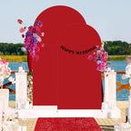 Set of 2 Wedding Stretchy Arch Backdrop Covers, Red, 6FT/7.2FT in Red, alternate view 5