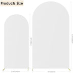Set of 2 Wedding Stretchy Arch Backdrop Covers, White, 6FT/7.2FT in White, alternate view 3