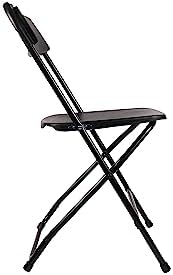 Set of 20, Black Plastic Folding Chair Steel Frame Commercial High Capacity Event Chair Lightweight Set for, alternate view 5