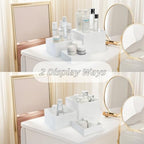 Set of 3 Acrylic Cube Riser Hollow Bottom, 6/7/8 Inch Small Glossy White Buffet Riser Food Display Stand, 5, alternate view 7