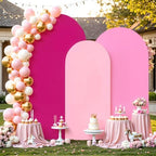 Set of 3 Arch Backdrop Covers(6ft, 5ft, 4ft) - Premium Stretchy Spandex Backdrop Arch Stand Cover for Baby
