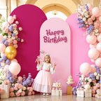 Set of 3 Arch Backdrop Covers(6ft, 5ft, 4ft) - Premium Stretchy Spandex Backdrop Arch Stand Cover for Baby, alternate view 2