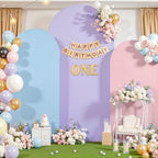 Set of 3 Arch Backdrop Covers(6ft, 5ft, 4ft) - Premium Stretchy Spandex Backdrop Arch Stand Cover for Baby