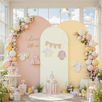 Set of 3 Arch Backdrop Covers(6ft, 5ft, 4ft) - Premium Stretchy Spandex Backdrop Arch Stand Cover for Baby, alternate view 6