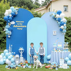 Set of 3 Arch Backdrop Covers(6ft, 5ft, 4ft) - Premium Stretchy Spandex Backdrop Arch Stand Cover for Baby, alternate view 2