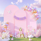 Set of 3 Arch Backdrop Covers(6ft, 5ft, 4ft) - Premium Stretchy Spandex Backdrop Arch Stand Cover for Baby, alternate view 3