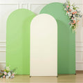 Set of 3 Arch Backdrop Covers(7.2ft, 6.6ft, 6ft) - Premium Stretchy Spandex Backdrop Arch Stand Cover for Baby