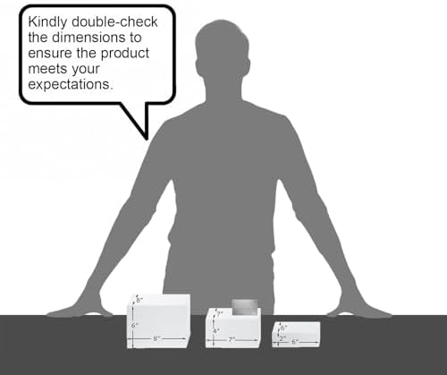 . Set of 3 Glossy White Acrylic Cube Display Nesting Risers with Hollow Bottoms in White, alternate view 4