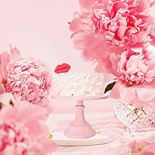 Set of 3 Pieces Cake Stands Iron Cake Holder Dessert Display Plate Serving Tray for Baby Shower Wedding Birthday, alternate