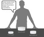 . Set of 3 Sizes (10", 8", 7") Acrylic Round Cylinder Display Nesting Riser Stands with Hollow Bottoms, Glossy, alternate