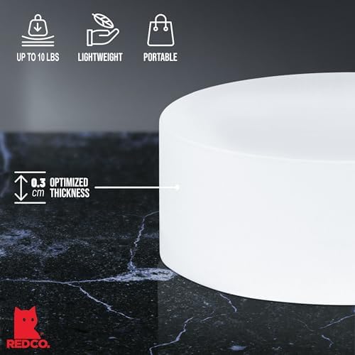 . Set of 3 Sizes (10", 8", 7") Acrylic Round Cylinder Display Nesting Riser Stands with Hollow Bottoms, Glossy, alternate