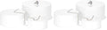 . Set of 3 Sizes (6", 5", 4") Acrylic Round Cylinder Display Nesting Riser Stands with Hollow Bottoms, Glossy