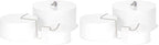. Set of 3 Sizes (6", 5", 4") Acrylic Round Cylinder Display Nesting Riser Stands with Hollow Bottoms, Glossy