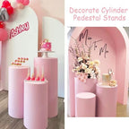 Set of 3 Spandex Cylinder Pedestal Stand Covers Stretchable Pillar Covers for Metal Cylinder Pedestal Stands, alternate view