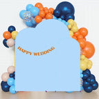 Set of 3 Stretchy Arch Backdrop Covers, Baby Blue, 6/6.6/7.2FT, alternate view 2