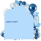 Set of 3 Stretchy Arch Backdrop Covers, Baby Blue, 6/6.6/7.2FT, alternate view 5