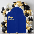 Set of 3 Stretchy Arch Backdrop Covers, Royal Blue, 6/6.6/7.2FT in Royal Blue, alternate view 2