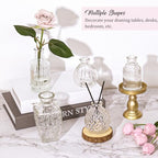 Set of 36 Glass Bud Vases Small Flower Vases for Centerpieces in Clear, alternate view 2