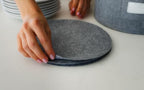 Set of 4 China Storage Cases for Dinnerware - Hard Shell and Stackable - Sizes: 12" - 10" - 8.5" and 7" W - 48, alternate