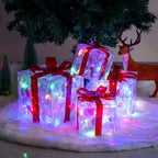 Set of 4 Christmas Lighted Boxes, Multicolor Holiday Indoor Decor, alternate view 6