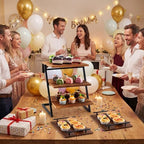 Set of 4 Cupcake Stand for 180 Cupcakes, 3 Tier Wooden Cup Cake Stand, alternate view 5