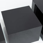 Set of 5 Black Acrylic Cake Risers, Square Dessert Display Stands for Buffets & Events - 4"-12" Tall x 8.5"-12", alternate