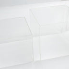Set of 5 Clear Acrylic Cake Risers, Square Dessert Display Stands for Buffets & Events - 4"-12" Tall x 8.5"-12", alternate