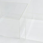 Set of 5 Clear Acrylic Cake Risers, Square Dessert Display Stands for Buffets & Events - 4"-12" Tall x 8.5"-12", alternate