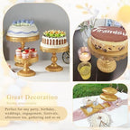Set of 9 Cake Stands Metal Cupcake Stand Set Multiple Styles Candy Fruit Display Tower Dessert Plate Cake, alternate view 5