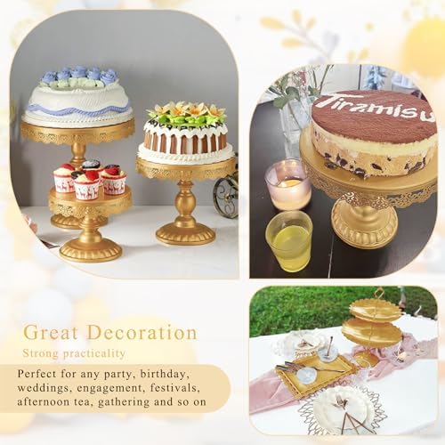 Set of 9 Cake Stands Metal Cupcake Stand Set Multiple Styles Candy Fruit Display Tower Dessert Plate Cake, alternate view 5