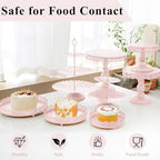 Set of 9 Cake Stands Metal Cupcake Stand Set Multiple Styles Candy Fruit Display Tower Dessert Plate Cake, alternate view 3