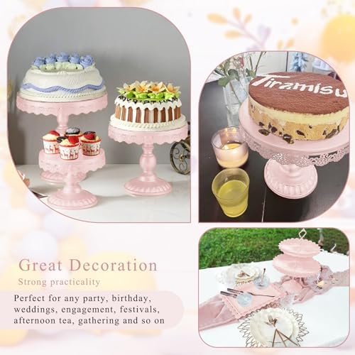 Set of 9 Cake Stands Metal Cupcake Stand Set Multiple Styles Candy Fruit Display Tower Dessert Plate Cake, alternate view 5