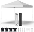 Shades 10x10 Pop Up Canopy, Heavy Duty Beach Tent with Carrying Bag for Easy Moving, Sun Shelter for Parties