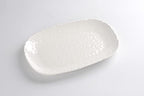 Shatterproof Melamine Medium Serving Platter, 14 x 9 Inch, Food, Freezer, Dishwasher Safe, White in 14 x 9 Inch