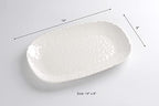 Shatterproof Melamine Medium Serving Platter, 14 x 9 Inch, Food, Freezer, Dishwasher Safe, White in 14 x 9 Inch, alternate