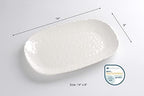 Shatterproof Melamine Medium Serving Platter, 14 x 9 Inch, Food, Freezer, Dishwasher Safe, White in 14 x 9 Inch, alternate