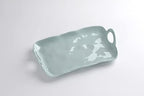 Shatterproof Melamine Small Platter in 13.5 x 7.75 inches in Frost Blue
