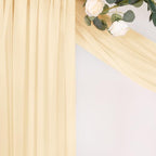 Sheer Gauze Wedding Arch Draping Fabric 29" x 20 FT 1 Panel Champagne in Champagne, alternate view 6
