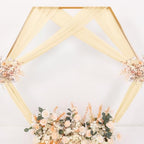 Sheer Gauze Wedding Arch Draping Fabric 29" x 20 FT 1 Panel Champagne in Champagne, alternate view 7
