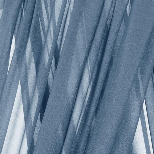 Sheer Gauze Wedding Arch Draping Fabric 29" x 20 FT 1 Panel Dusty Blue in Dusty Blue, alternate view 5