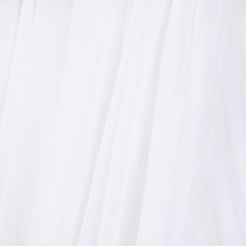 Sheer Gauze Wedding Arch Draping Fabric 29" x 20 FT 1 Panel White in White, alternate view 6