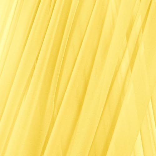 Sheer Gauze Wedding Arch Draping Fabric 29" x 20 FT 1 Panel Yellow in Yellow, alternate view 5