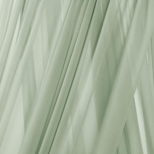 Sheer Gauze Wedding Arch Draping Fabric 29" x 20 FT 2 Panel Sage Green in Sage Green, alternate view 5