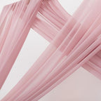 Sheer Gauze Wedding Arch Draping Fabric 29" x 20 FT 4 Panel Dusty Rose in Dusty Rose, alternate view 3