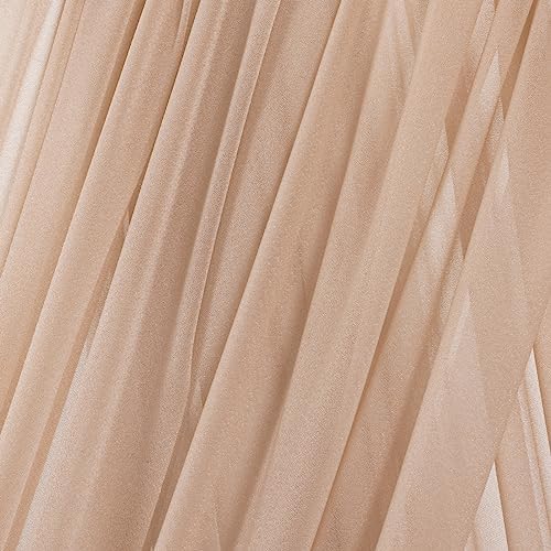 Sheer Gauze Wedding Arch Draping Fabric 29" x 20 FT 4 Panels Nude in Nude, alternate view 5